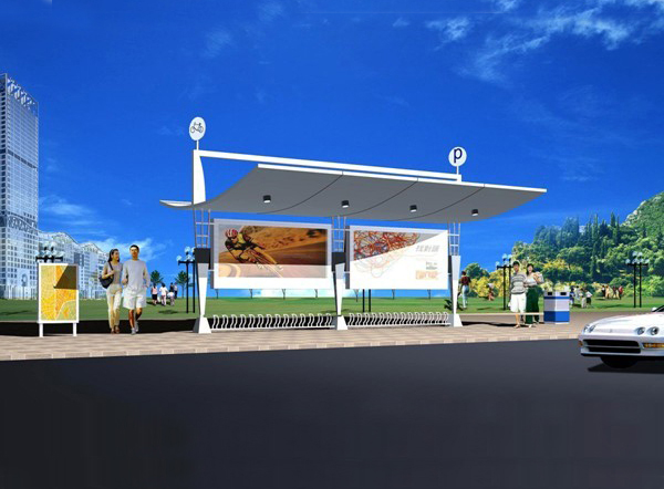 公共自行车棚JB-003